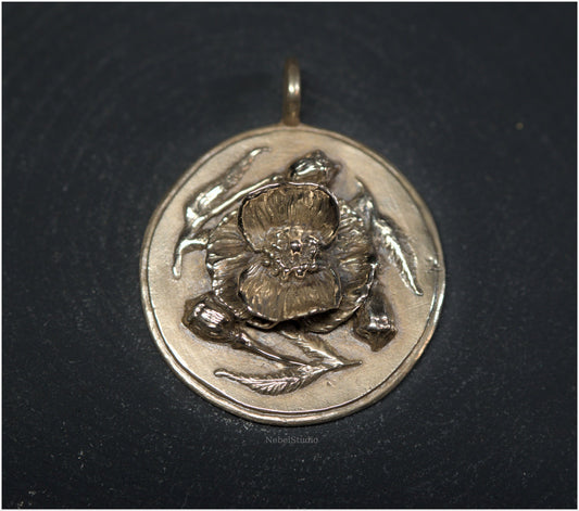 Colgante Amapola bronce