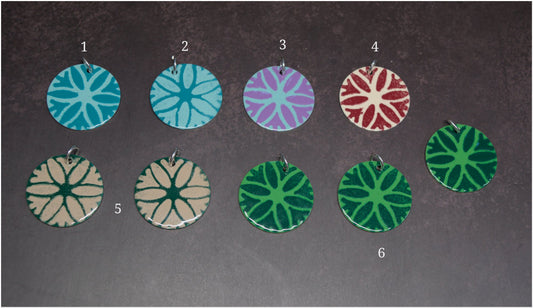 Colgantes de acero Flor de Agua