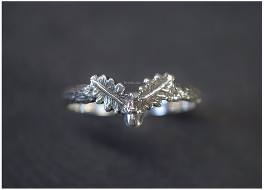 Anillo Quercus plata