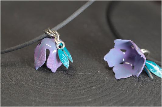 Colgante Campánula Azul esmalte