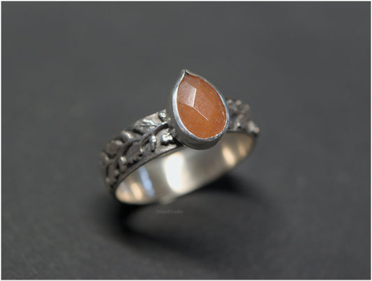 Anillo Hojas de Roble plata Edición Otoño Nueva versión