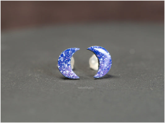 Pendientes mini lunas