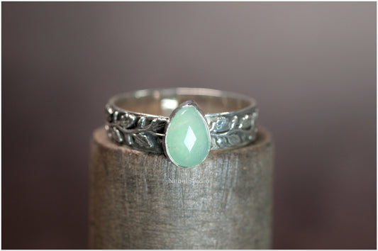 Anillo Hojas de Roble plata Edición Primavera Nueva versión