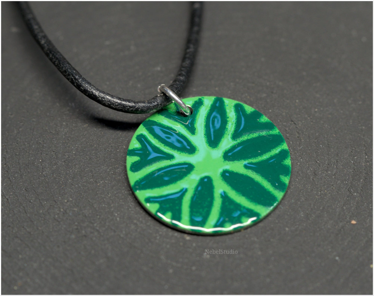 Daisy Wheel Steel Pendants