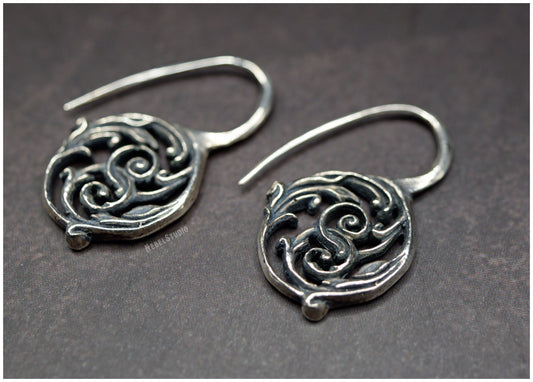 Pendientes Acanthus plata