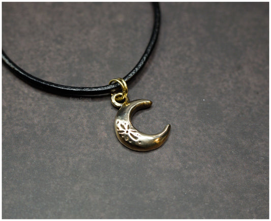 Colgante Luna de plata o bronce