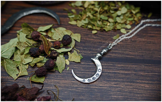 Colgante Hoz Boline plata cadena