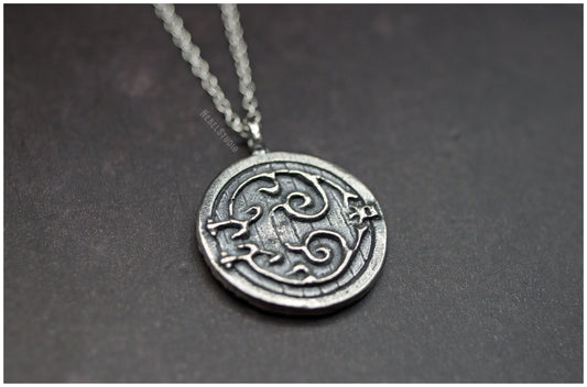 Colgante Smial puerta hobbit plata