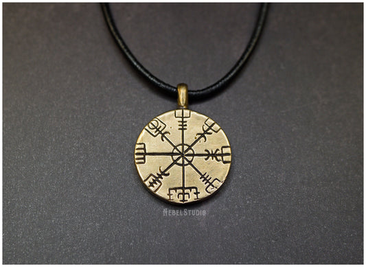 Colgante Vegsvisir bronce cordón