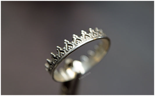 Anillo corona Alienor plata