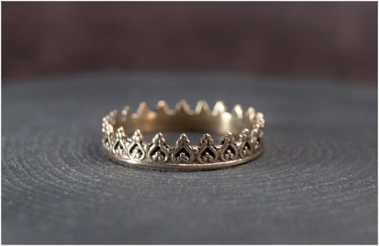 Anillo corona Alienor bronce