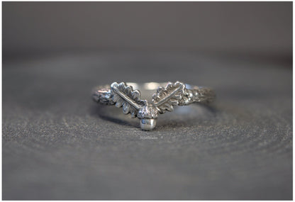 Anillo Quercus plata