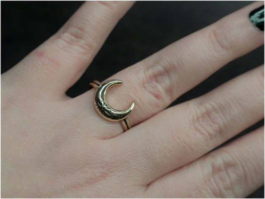 Anillo Luna bronce