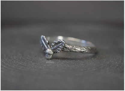 Anillo Quercus plata