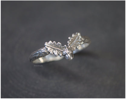Anillo Quercus plata