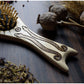 Snakes-pyrographed wooden hair brush