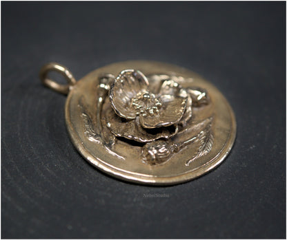 Colgante Amapola bronce