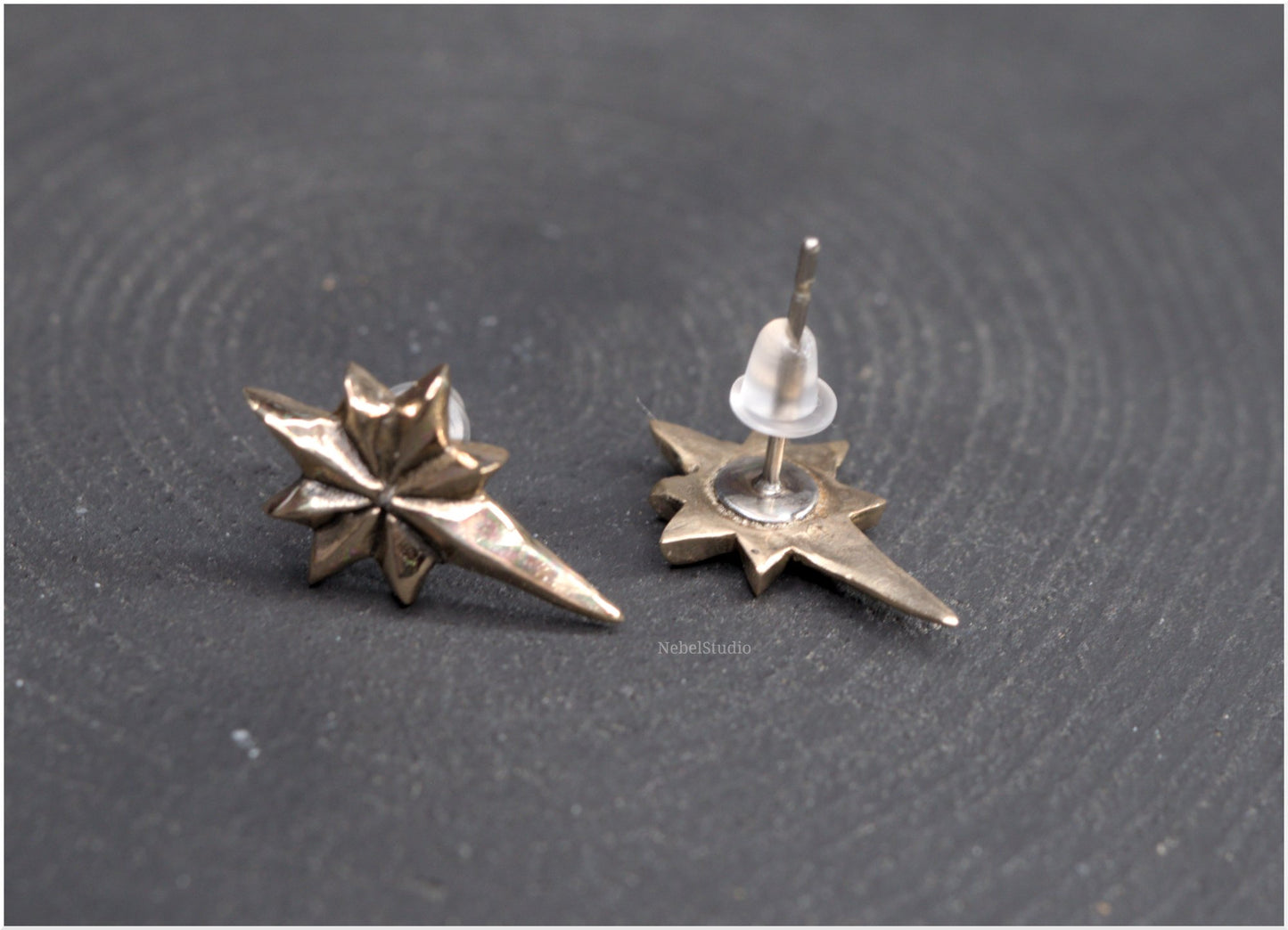 Pendientes estrella Ad Astra tamaño pequeño bronce