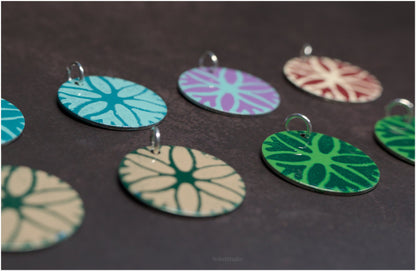 Daisy Wheel Steel Pendants
