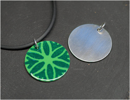 Daisy Wheel Steel Pendants