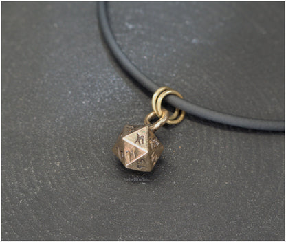 D20-Bronze Pendant