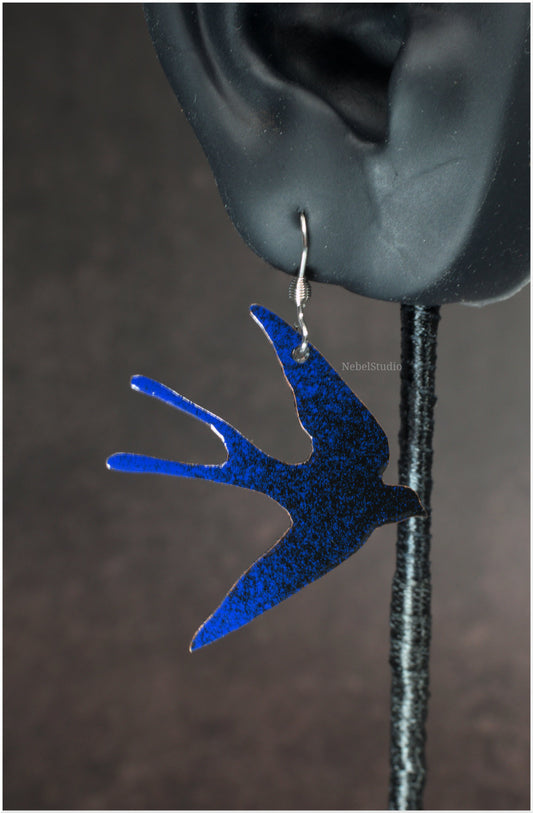 Pre-venta Pendientes Golondrina esmaltados grandes
