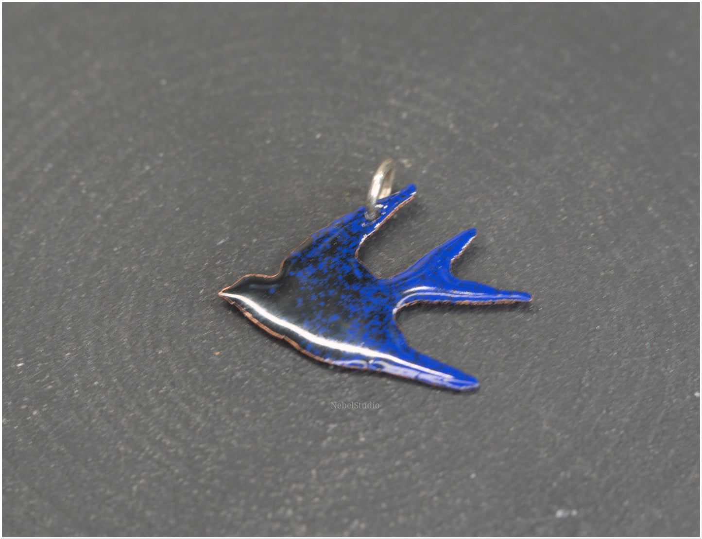 Enamelled Swallow Pendants-2 sizes