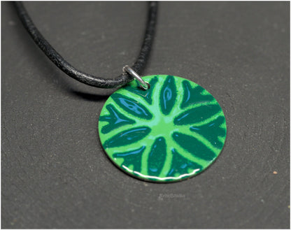 Daisy Wheel Steel Pendants
