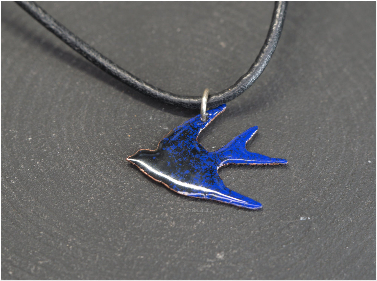 Enamelled Swallow Pendants-2 sizes