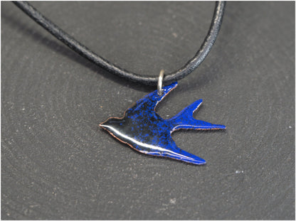 Enamelled Swallow Pendants-2 sizes