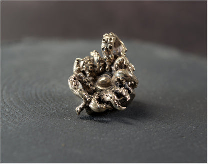 D10 Bronze pendant "Bye, sanity!"