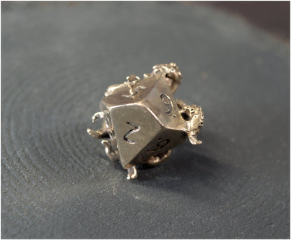 D10 Bronze pendant "Bye, sanity!"