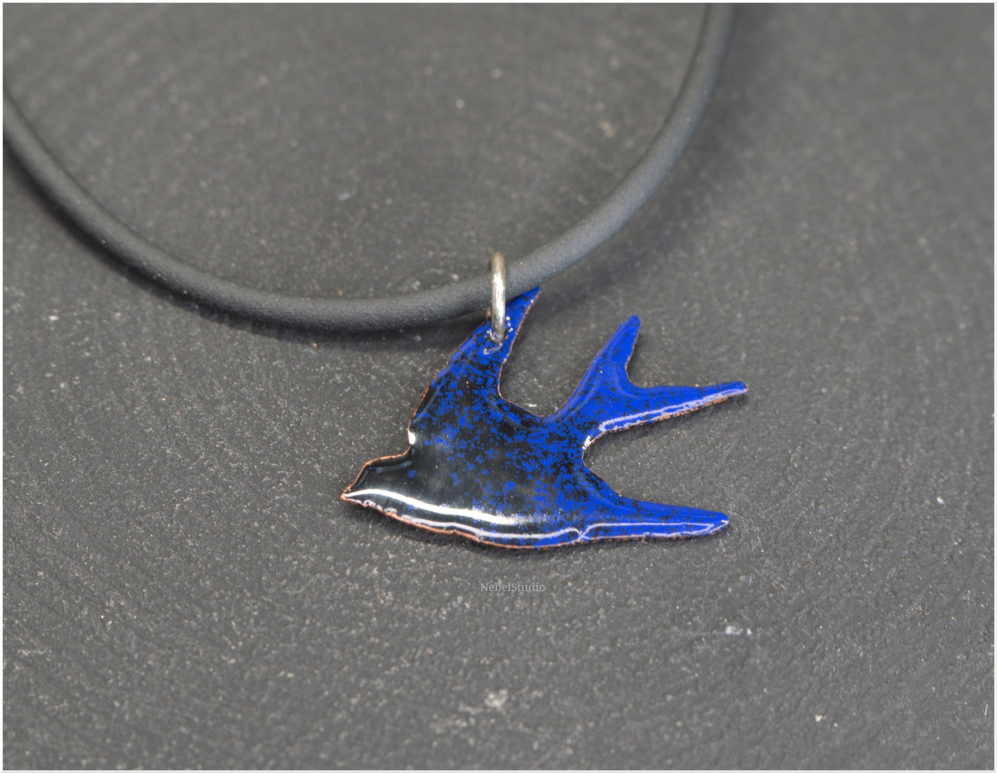 Enamelled Swallow Pendants-2 sizes