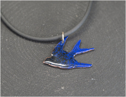 Enamelled Swallow Pendants-2 sizes