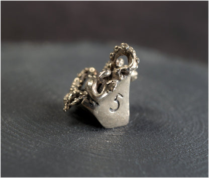 D10 Bronze pendant "Bye, sanity!"