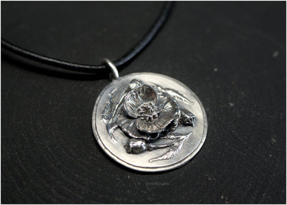 Colgante Amapola plata o bronce