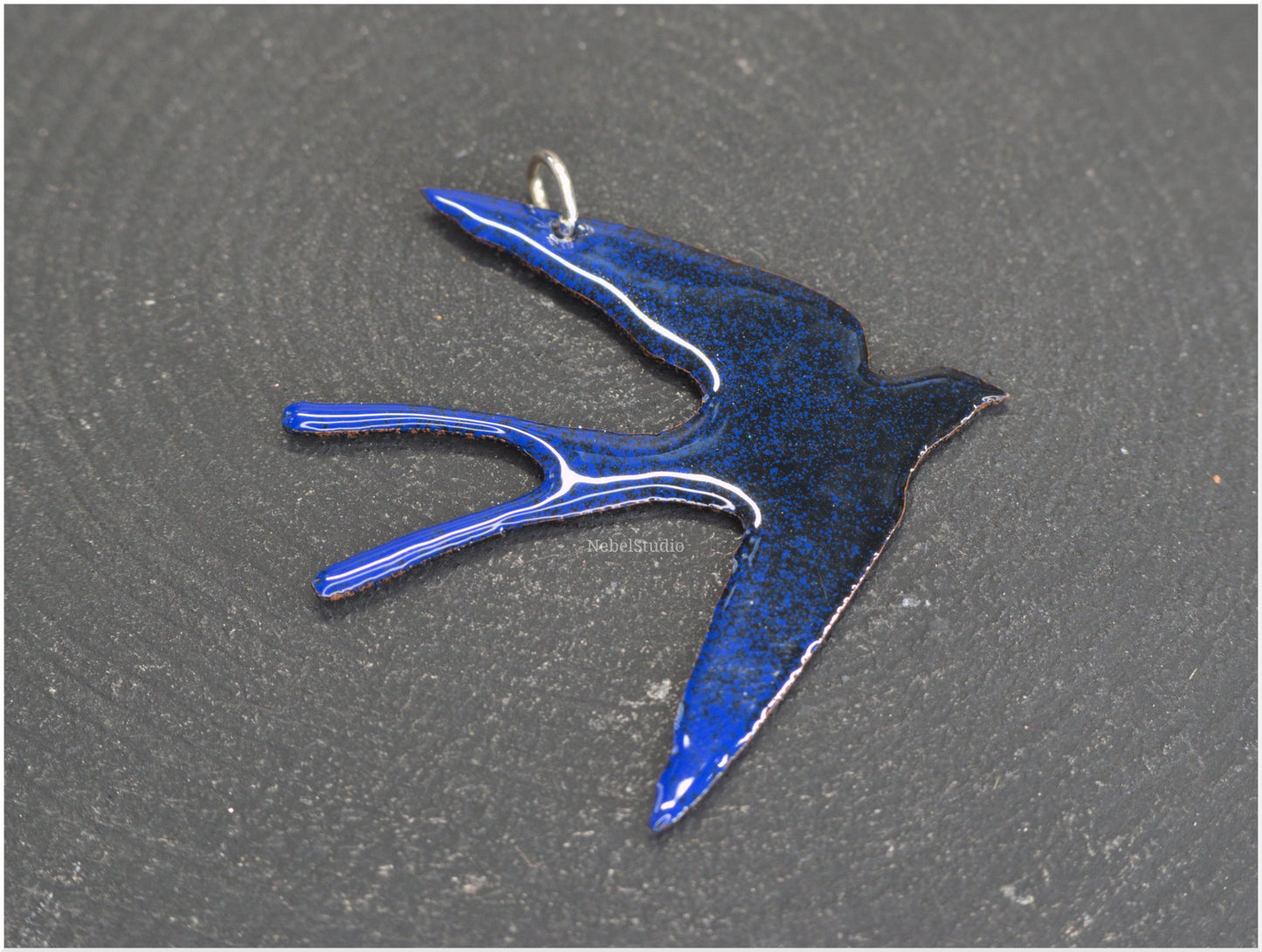 Enamelled Swallow Pendants-2 sizes