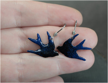 Pre-venta Pendientes Golondrina esmaltados