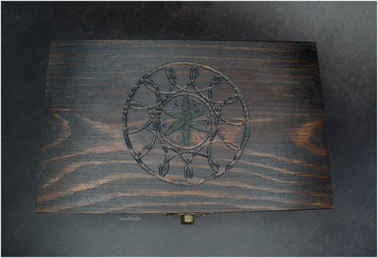 Caja de madera grabada- Modelo 3