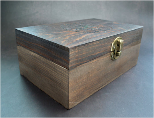 Caja de madera grabada- Modelo 3