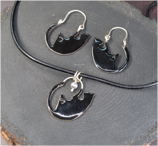 Colgante y  pendientes Catspiral Aurea