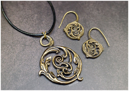 Pendant Acanthus bronze