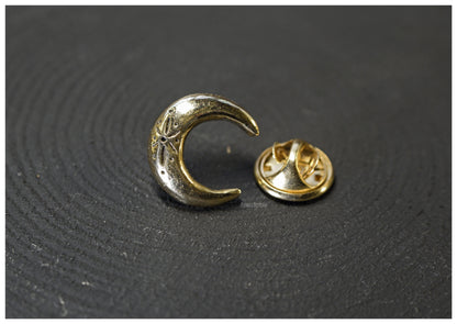 Bronze moon pin