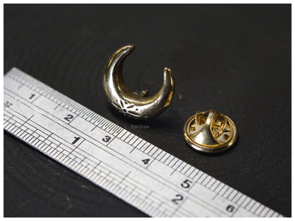 Bronze moon pin