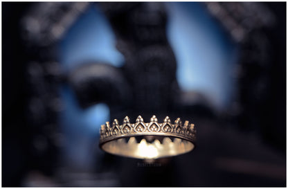 Alienor silver crown ring