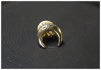 Bronze moon pin