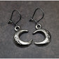 Pendientes Luna de plata o bronce