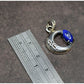Colgante Luna de plata con lapislázuli talla marquesa Edición limitada