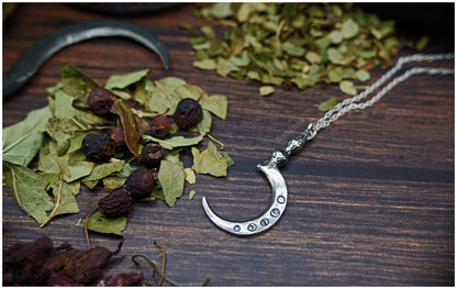 Colgante Hoz Boline plata cadena