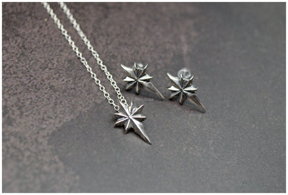 Colgante estrella Ad Astra tamaño pequeño plata set